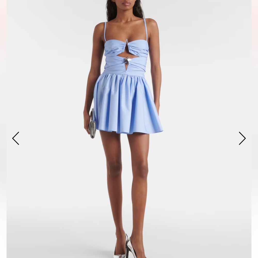 An Area Inspired cut out blue dress, NWOT, XS